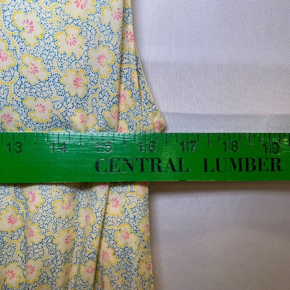 Women’s Derek Lam 10 Crosby Jumpsuit in Yellow 
Ditzie Pattern Tie Waist sz 44/8 - Picture 8 of 13